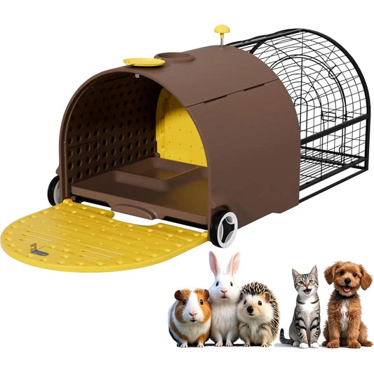 DAFIFY Durable Plastic Rabbit Hutch Indoor Outdoor Cage Waterproof Shell