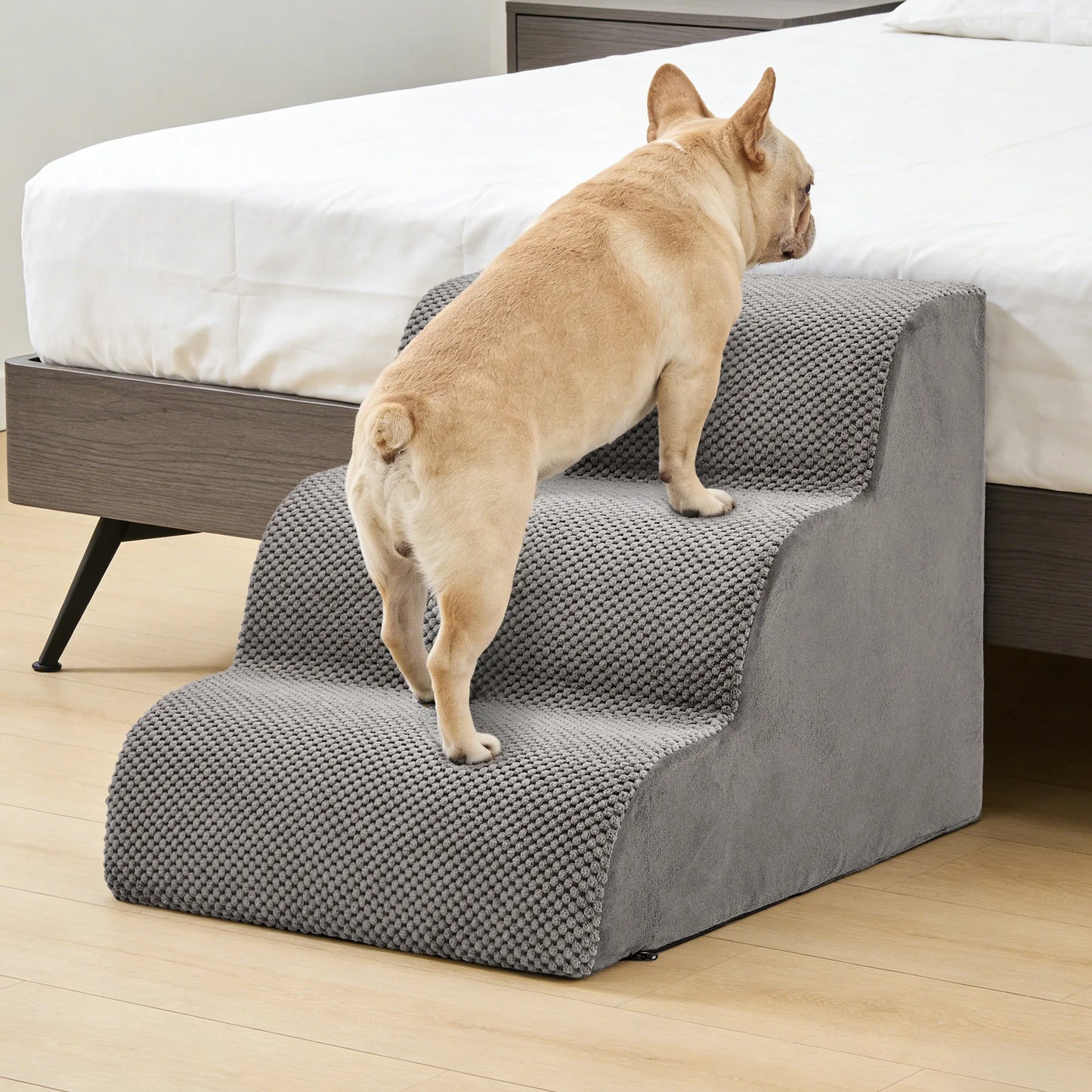 High-Density Foam Dog Stairs Indoor Non-Slip 3-5 Steps