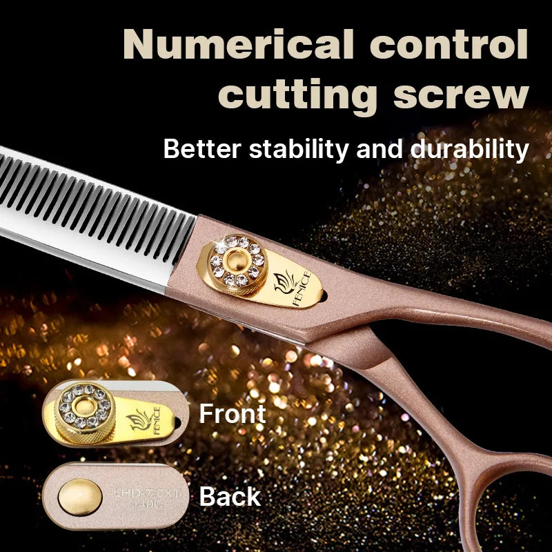 Fenice JP440C Steel Pet Grooming Thinning Scissors 35 Percent