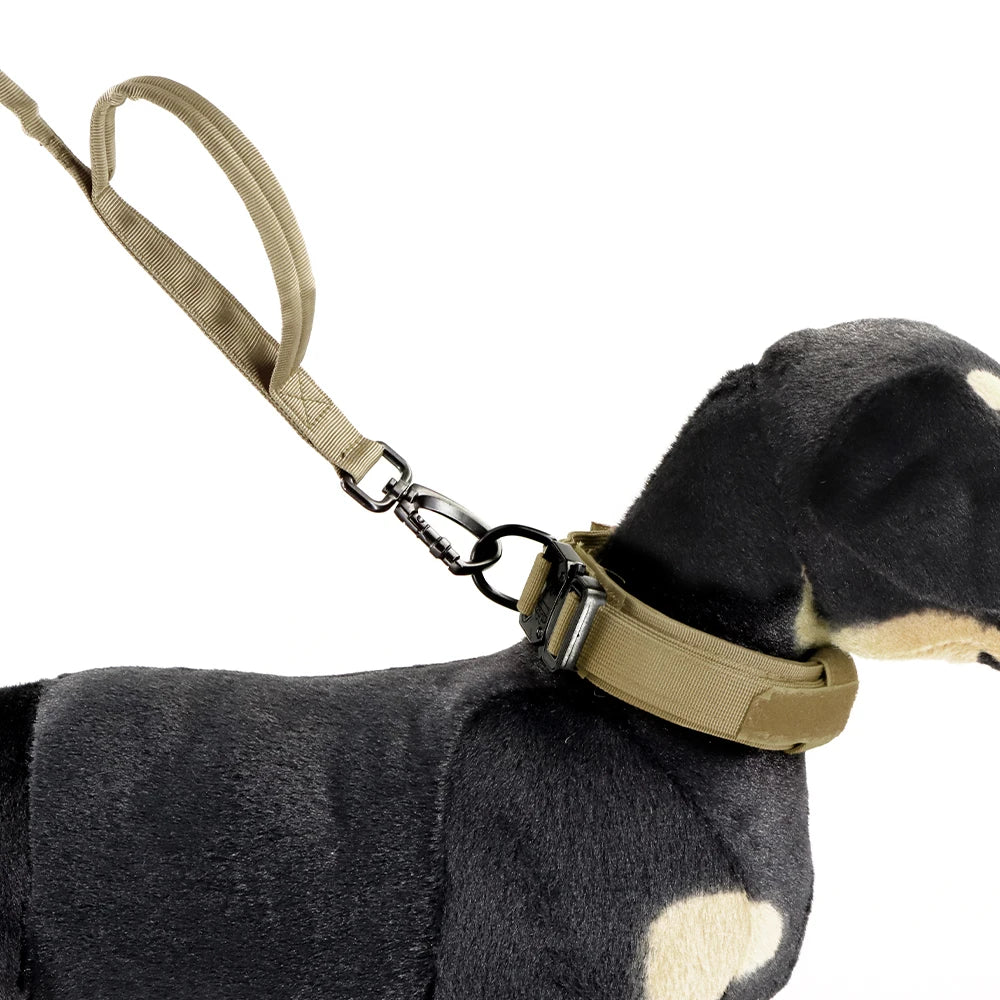PETRAVEL CN Military Dog Leash With Quick Release Elastic Rope