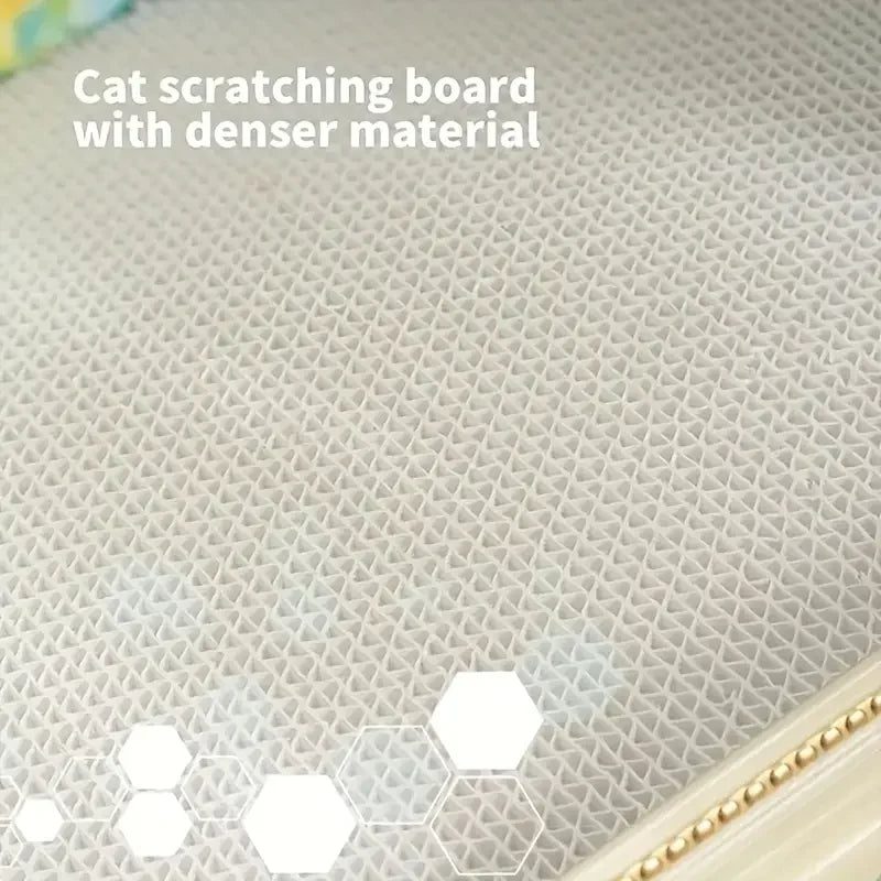 Cat Villa Scratch-Resistant Bed With Claw Board For Indoor Cats