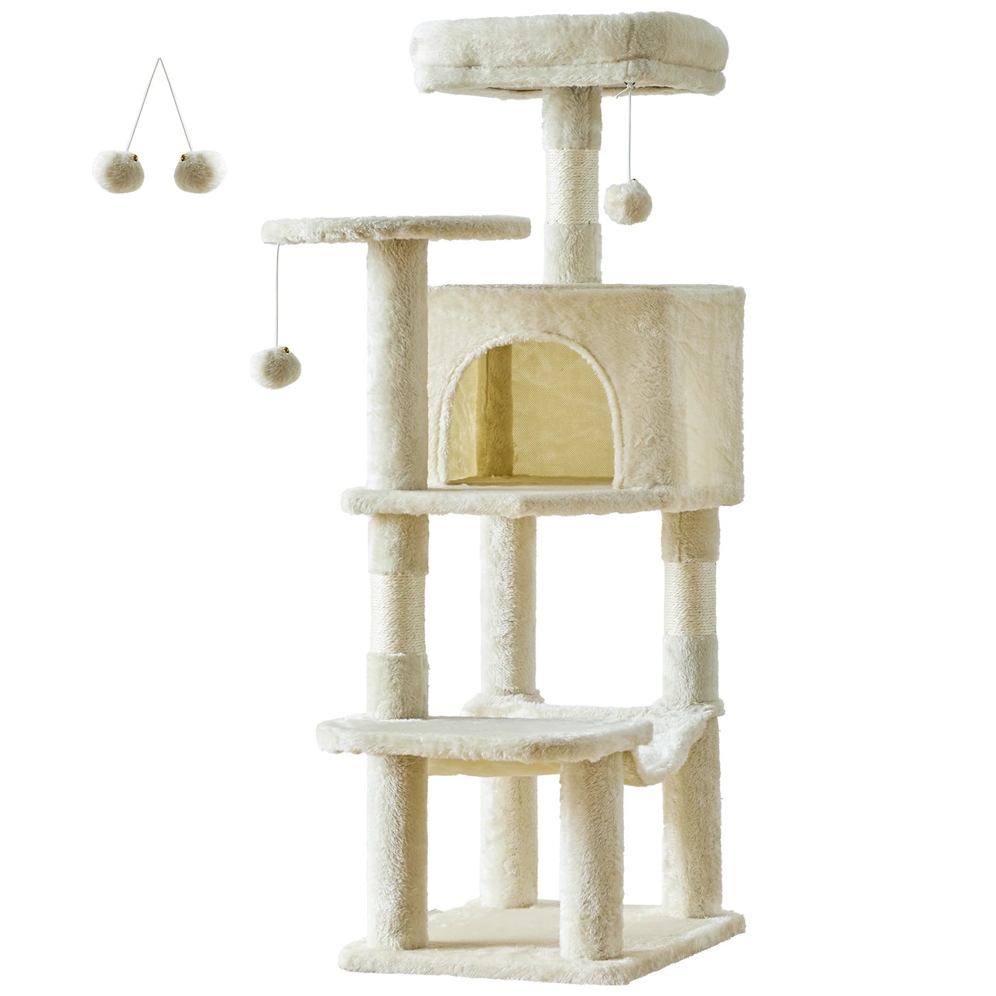 JHK Cat Tree Multi Cat Climbing Tower Scratching Posts
