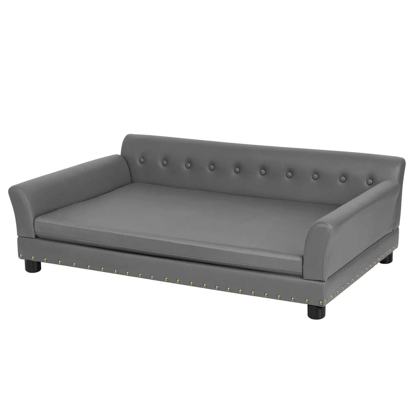 BINGOPAW Elevated Rectangle Dog Sofa Bed Durable Pet Couch