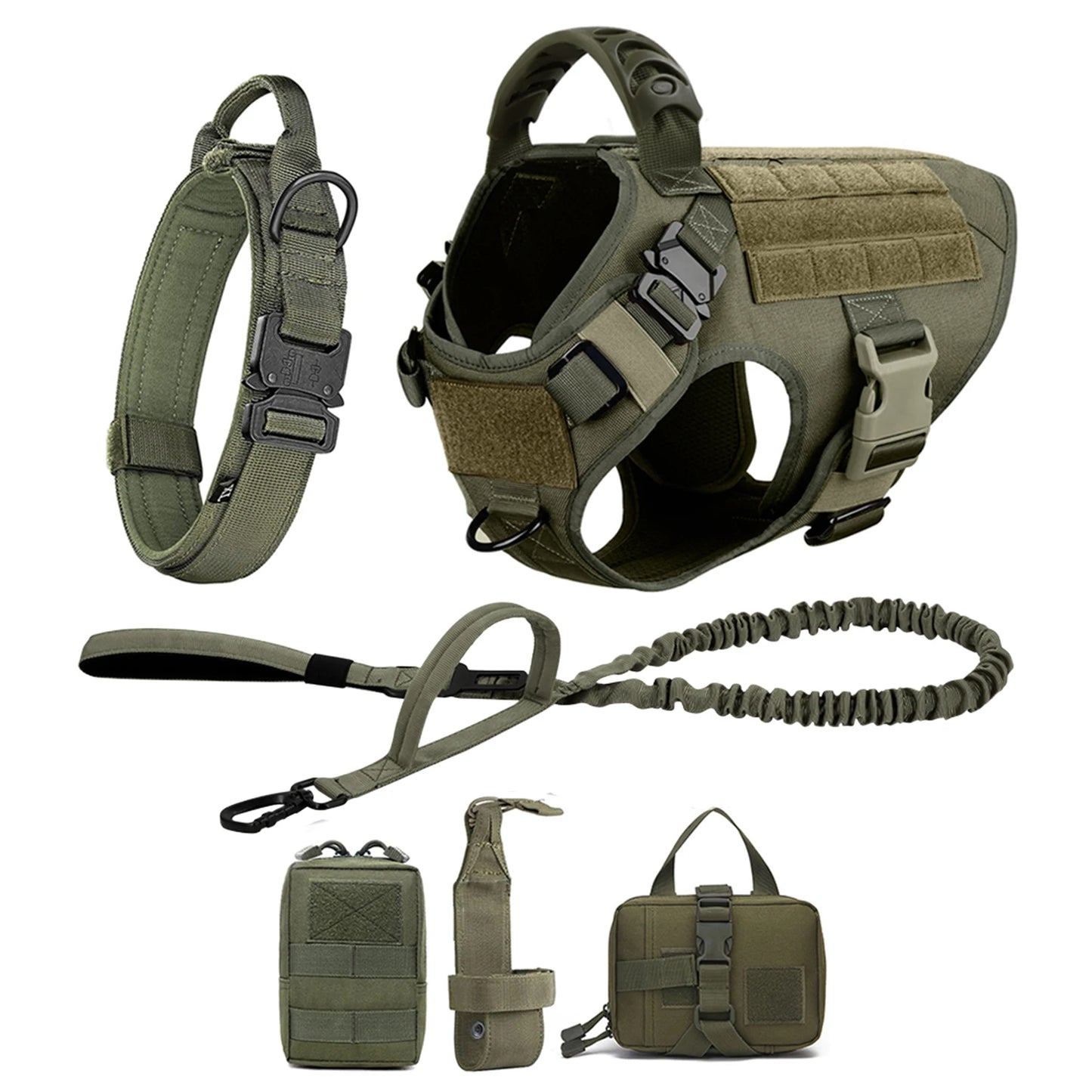 Large Dog Harness and Leash Set for Training Malinois