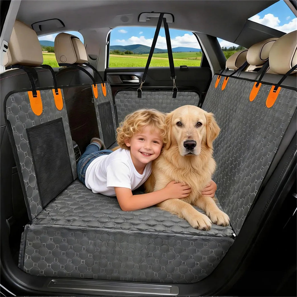 Back Seat Extender For Dogs Car Seat Cover Hammock Waterproof