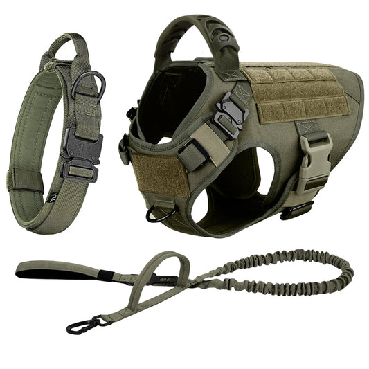Large Dog Harness and Leash Set for Training Malinois