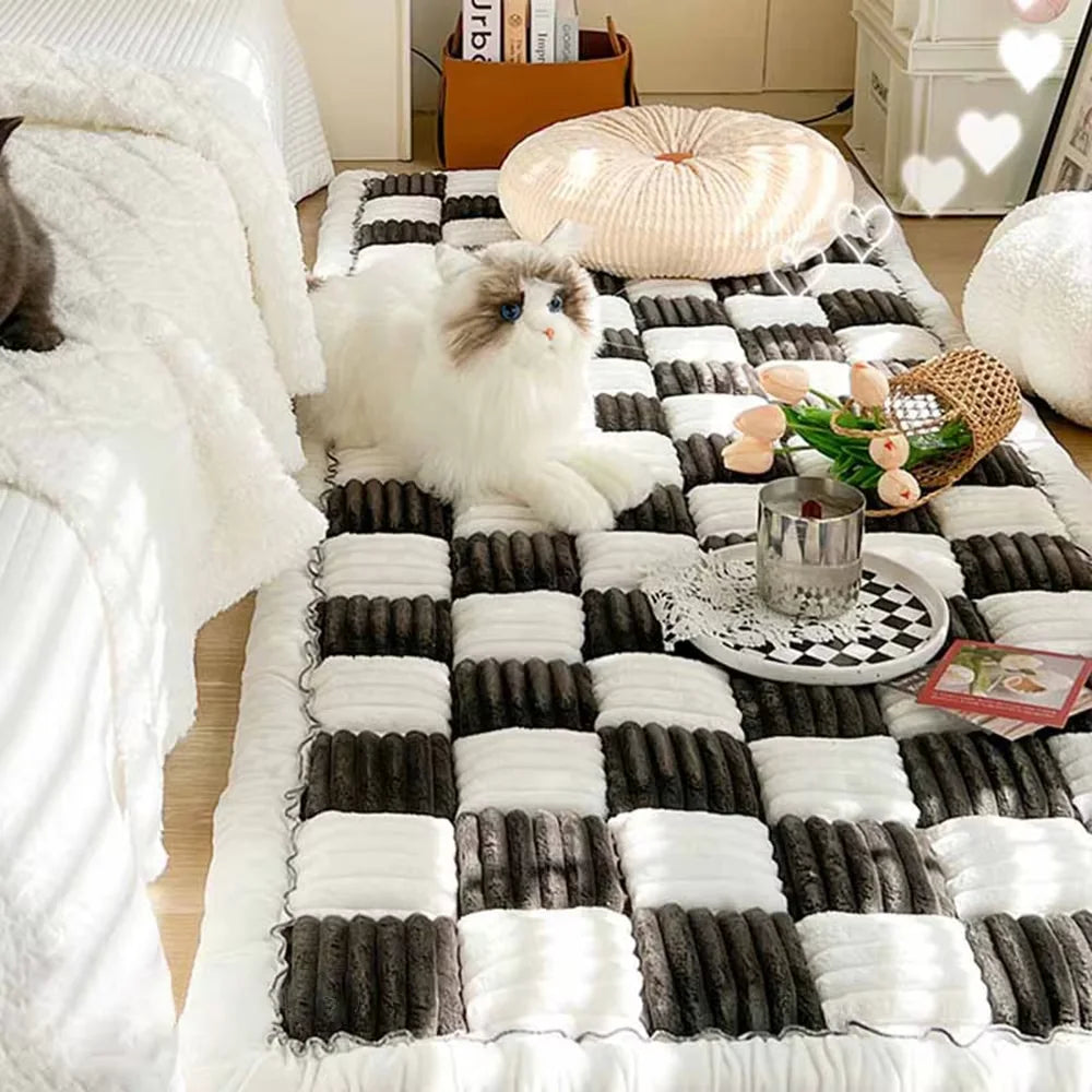 Waterproof Plaid Pet Bed Mat For Car Seat And Sofa Cover