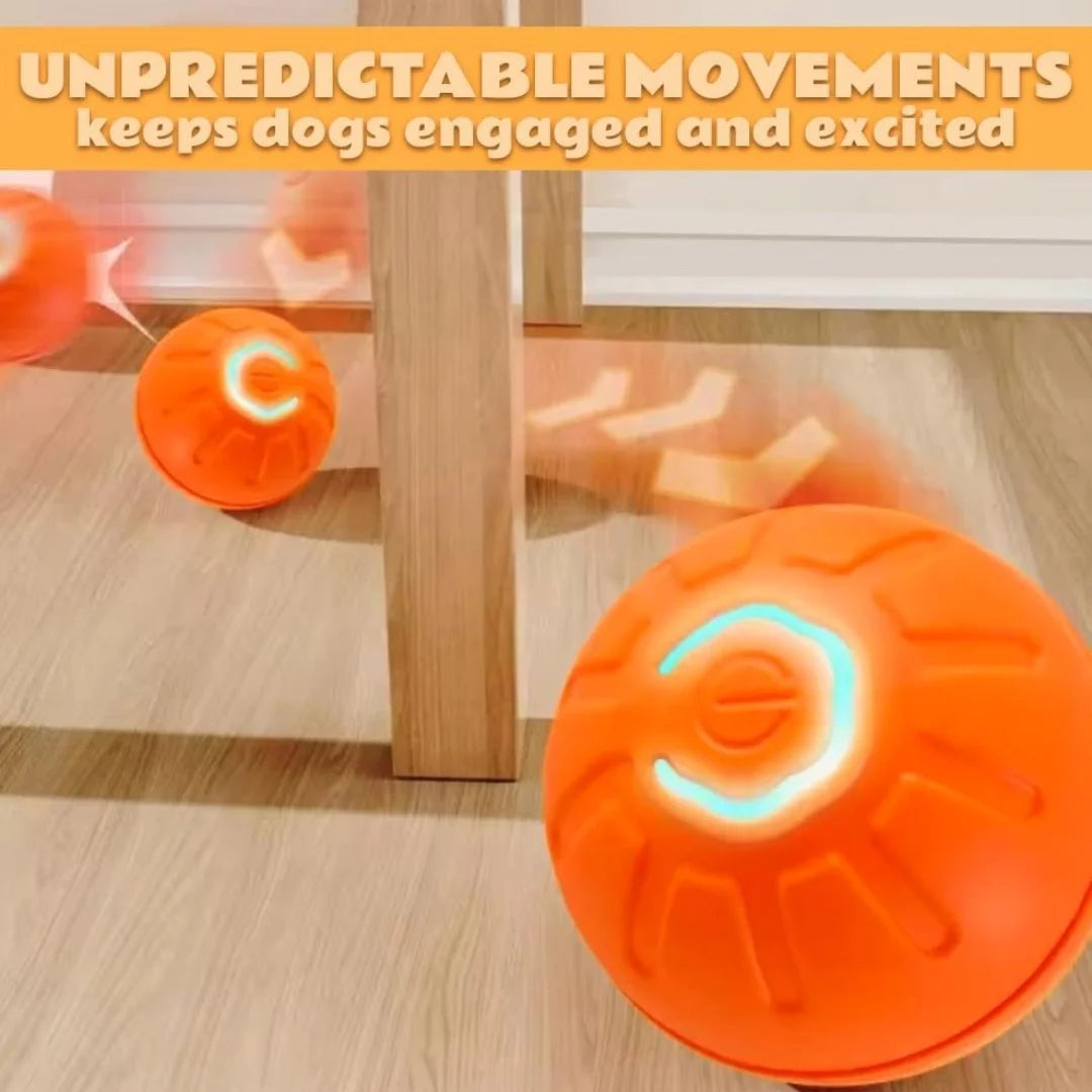 Electric Plastic Pet Ball Bouncing Toy for Dogs and Cats