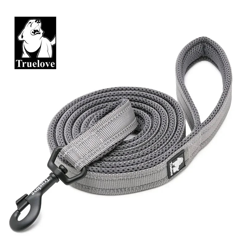 TrueLove Reflective Nylon Mesh Soft Pet Leash With Padded Comfort