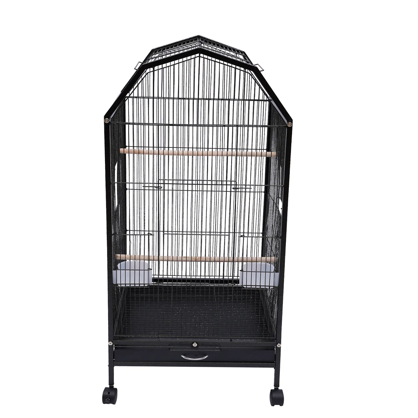 Iron Bird Cage for Parrots and Finches Pet Supply Stand
