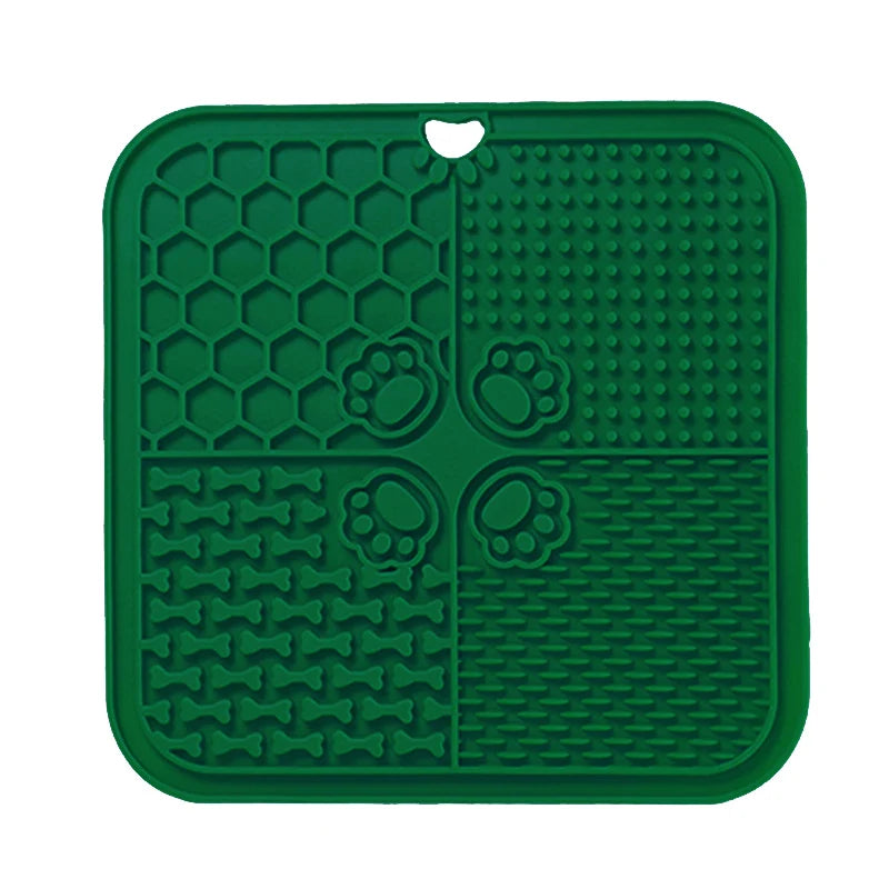 Dog Cat Slow Feeder Mat With Spatula Silicone Suction Cup