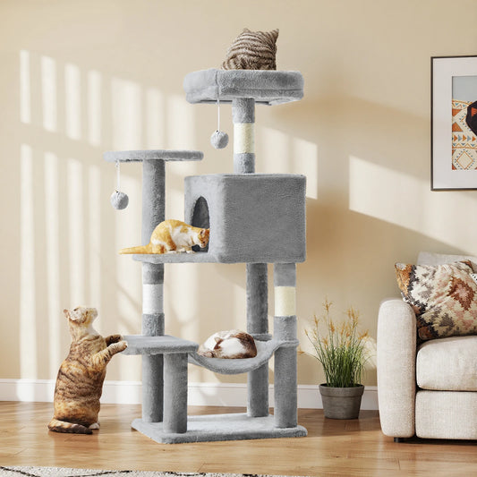 JHK Cat Tree Multi Cat Climbing Tower Scratching Posts
