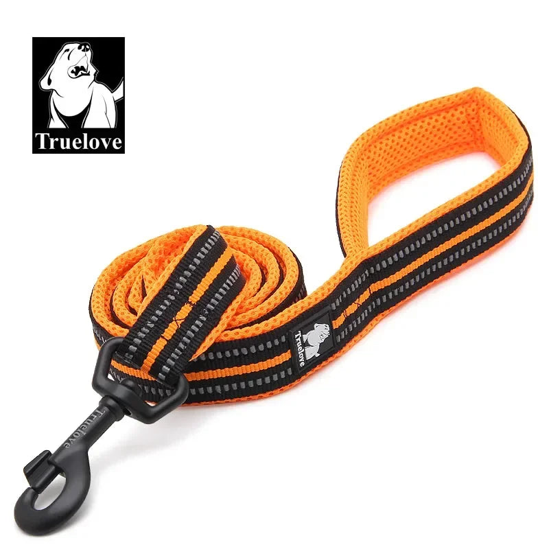 TrueLove Reflective Nylon Mesh Soft Pet Leash With Padded Comfort