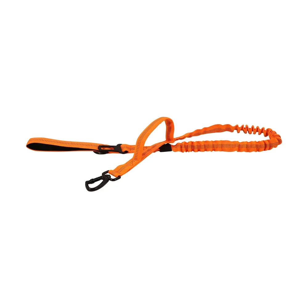 Military Dog Leash With Quick Release Elastic Rope Dual Handles